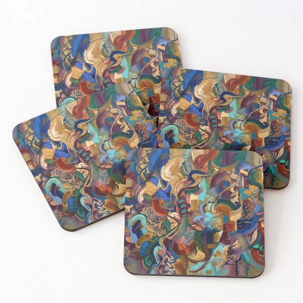 Item preview, Vibrant Abstract Impasto Expressionist Painting designed and sold by PixorStudio.