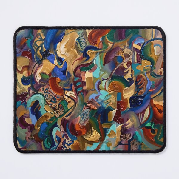 Item preview, Vibrant Abstract Impasto Expressionist Painting designed and sold by PixorStudio.