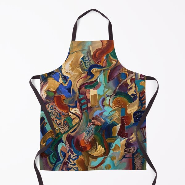 Item preview, Vibrant Abstract Impasto Expressionist Painting designed and sold by PixorStudio.