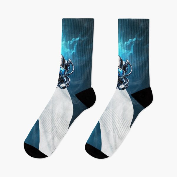 Item preview, Deep Sea Diver Skull Shark Reflection Underwater Design designed and sold by artistwill.
