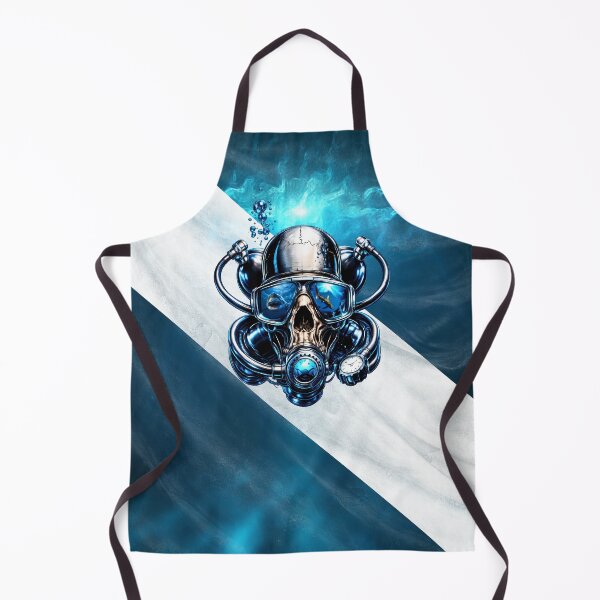 Item preview, Deep Sea Diver Skull Shark Reflection Underwater Design designed and sold by artistwill.