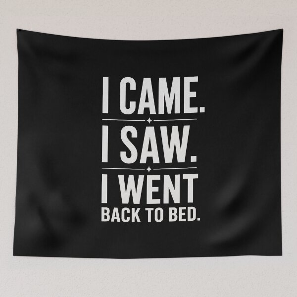 Item preview, I Came I Saw I Went Back To Bed designed and sold by CHRIS0008.