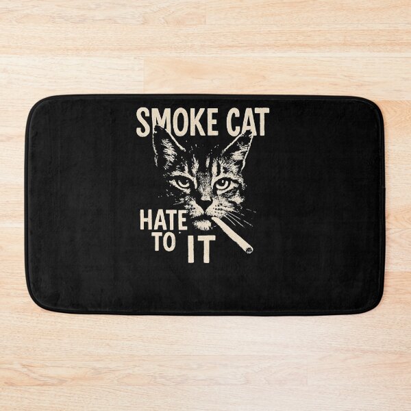 Item preview, Smoke Cat Hate It Vintage Style Art designed and sold by SiarheiYur.