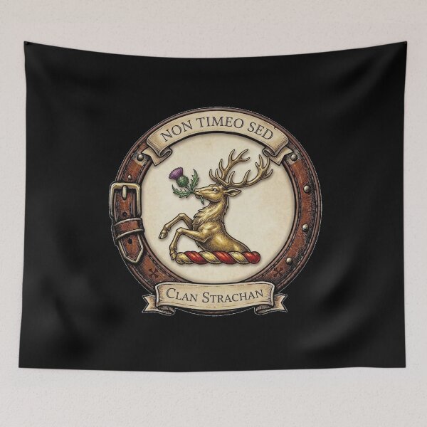 Item preview, Clan Strachan Crest designed and sold by BagTown Clans.