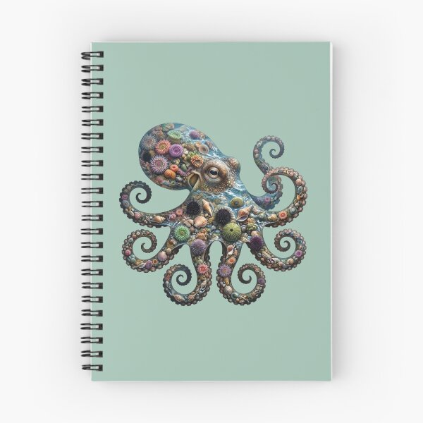 Item preview, Octopus Double Exposure Tide Pool Ocean Nature Design designed and sold by BirdsnStuff.