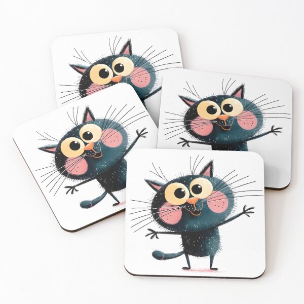 Item preview, Happy Funny Cat designed and sold by Retro Whimsy.