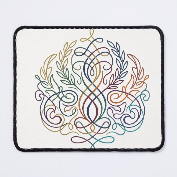 Item preview, Boho Knot Line Art Circular Emblem designed and sold by PixorStudio.