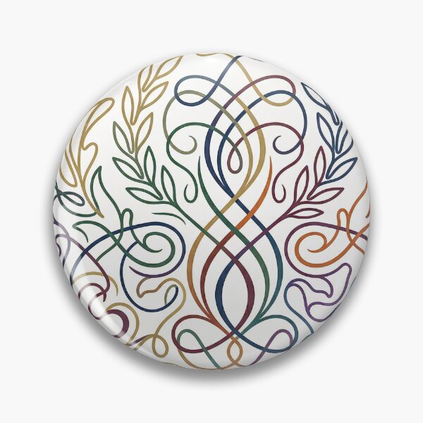 Item preview, Boho Knot Line Art Circular Emblem designed and sold by PixorStudio.
