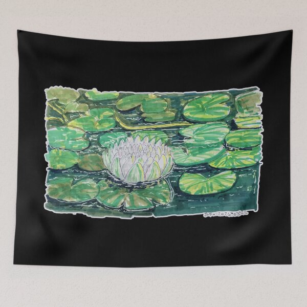 Item preview, Water Lily and Lily Pads designed and sold by JoseloRochaArt.