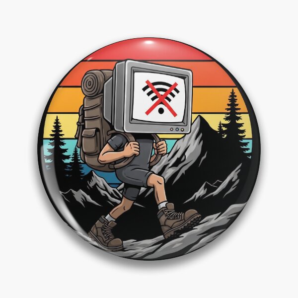 Item preview, Error 404 Wi-Fi Not Found Hiking Geek designed and sold by The Midnight Archive.