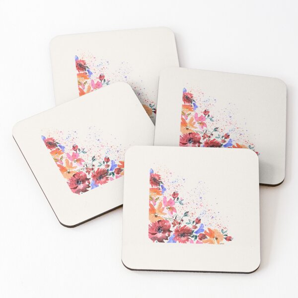 Item preview,  Warm Floral Watercolor Splash Orange Flowers Aesthetic Design designed and sold by MadeByMira.