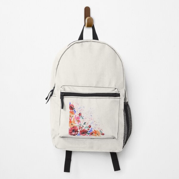 Item preview, Warm Floral Watercolor Splash Orange Flowers Aesthetic Design designed and sold by MadeByMira.
