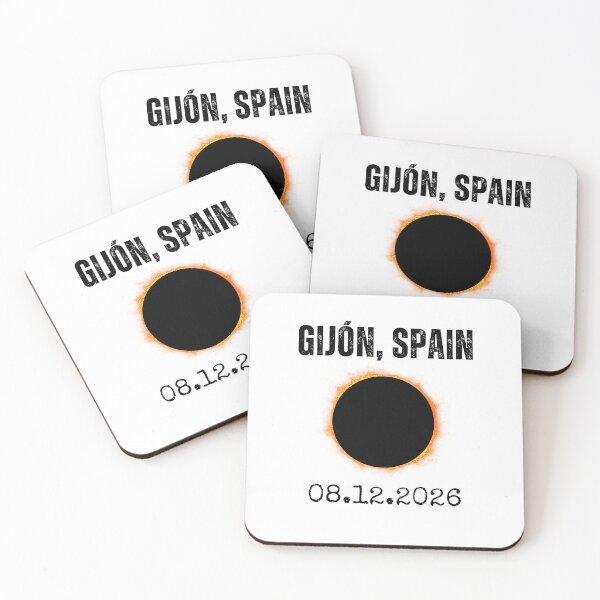Item preview, Gijón Spain Solar Eclipse 08.12.2026 designed and sold by snowry.