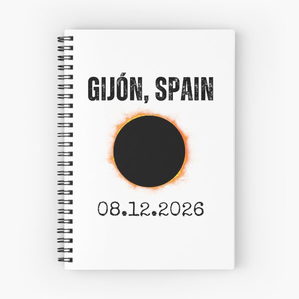 Item preview, Gijón Spain Solar Eclipse 08.12.2026 designed and sold by snowry.