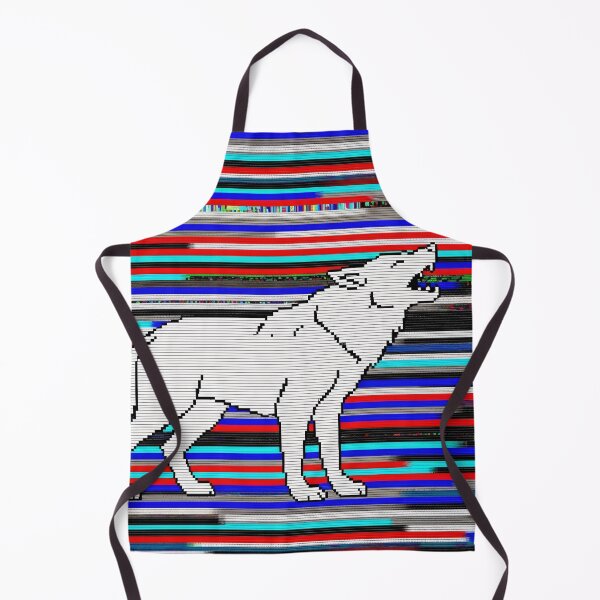 Item preview, Glitch Wolf Pixel Howling Digital Art designed and sold by PixorStudio.