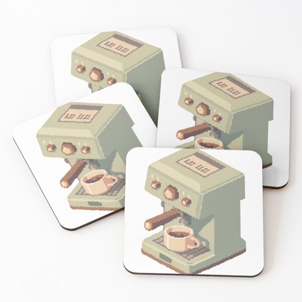 Item preview, Pixel art espresso machine designed and sold by lulart-shop.