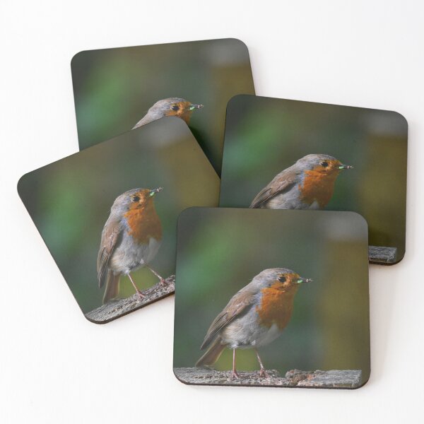 Item preview, European Robin Perched on a Log in Natural Light designed and sold by Shanguai.