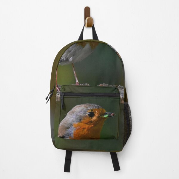 Item preview, European Robin Perched on a Log in Natural Light designed and sold by Shanguai.