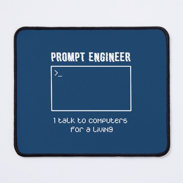 Item preview, Prompt Engineer, I Talk To Computers For Money Terminal Design (white ink) designed and sold by Chadsonstore.