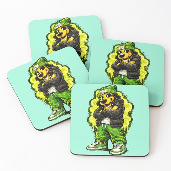Item preview, Street Dog Urban Style Neon Green designed and sold by HOPPER420.