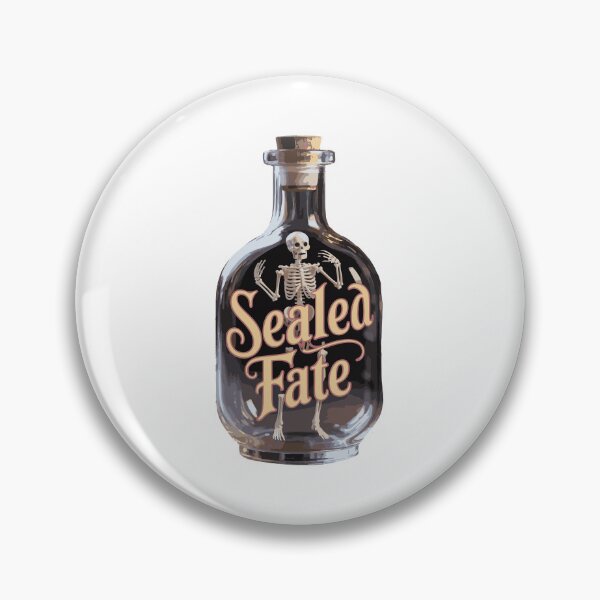 Item preview, Sealed Fate – Vintage Gothic Skeleton Bottle Design designed and sold by SkeletonMood.