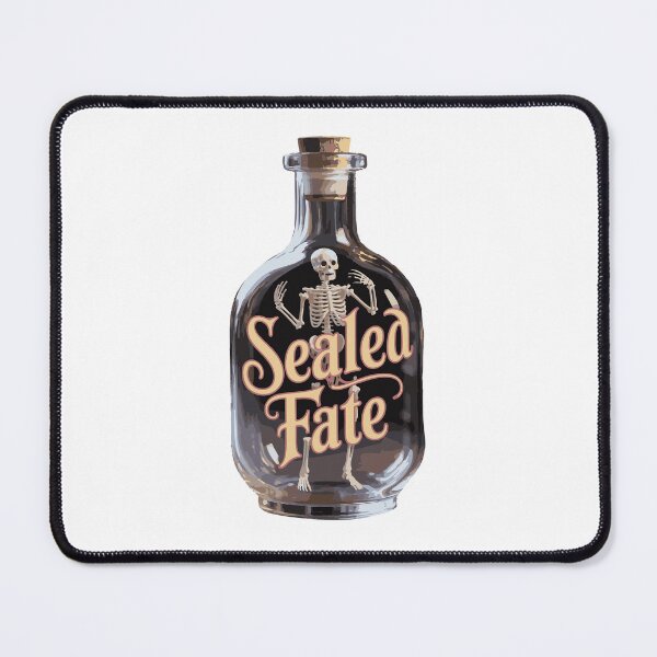 Item preview, Sealed Fate – Vintage Gothic Skeleton Bottle Design designed and sold by SkeletonMood.