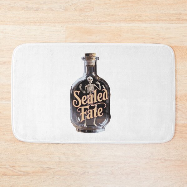 Item preview, Sealed Fate – Vintage Gothic Skeleton Bottle Design designed and sold by SkeletonMood.