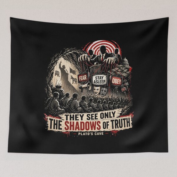 Item preview, Plato’s Cave Political Manipulation v1 designed and sold by storelibertys.