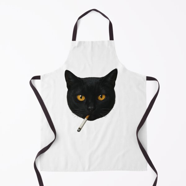 Item preview, Black Cat Smoking Intense Portrait designed and sold by SiarheiYur.