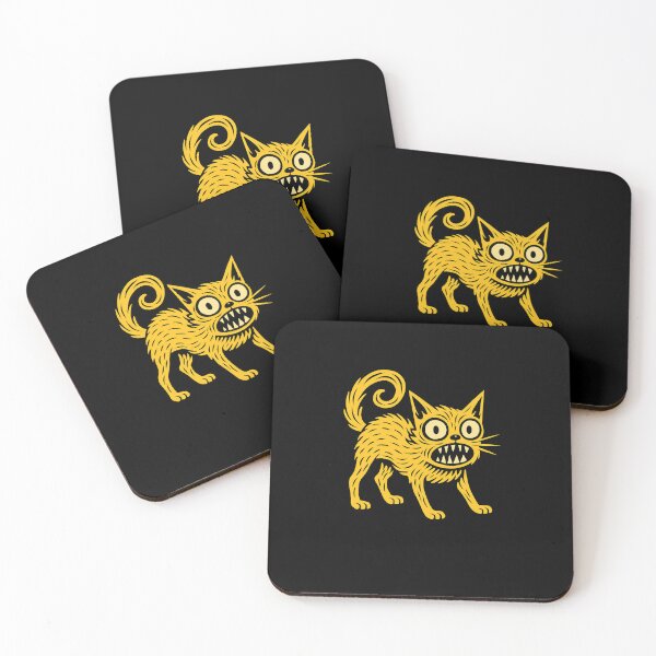 Item preview, Wild Yellow Cat Frenzy Illustration designed and sold by SiarheiYur.