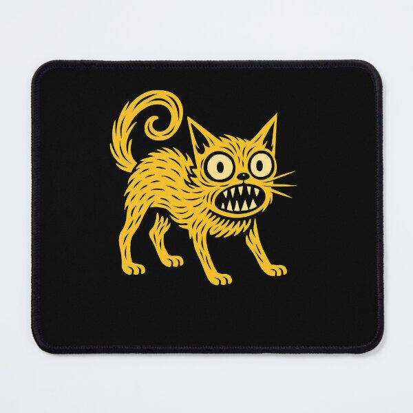 Item preview, Wild Yellow Cat Frenzy Illustration designed and sold by SiarheiYur.