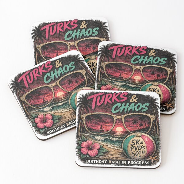 Item preview, Turks & Chaos Birthday Bash v2 designed and sold by SubSonic Shirts.