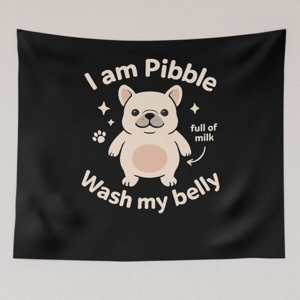 Item preview, Cute Chubby Puppy Milk Belly Art designed and sold by SiarheiYur.