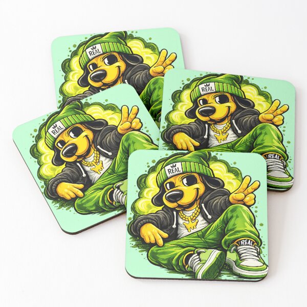 Item preview, Chill Street Dog Neon Green designed and sold by HOPPER420.