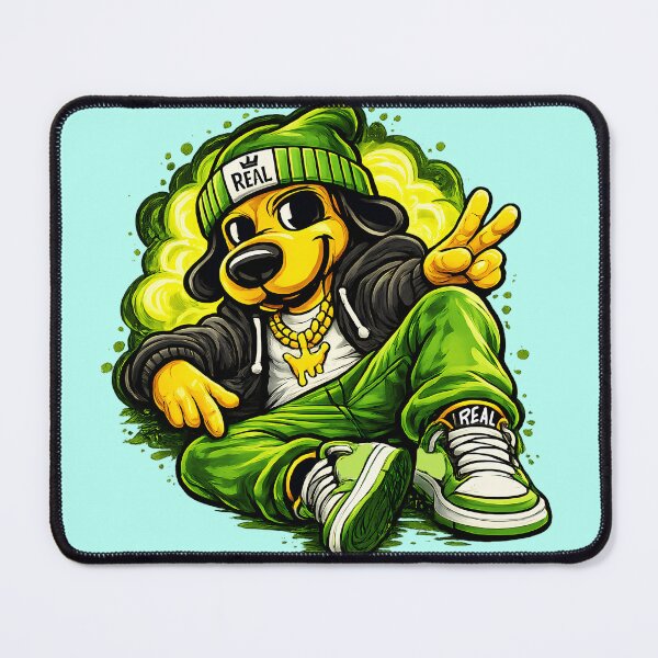 Item preview, Chill Street Dog Neon Green designed and sold by HOPPER420.