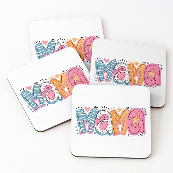 Item preview, Groovy Retro Mama - Colorful Leopard Floral Doodle Typography designed and sold by Krasnovaovaova.