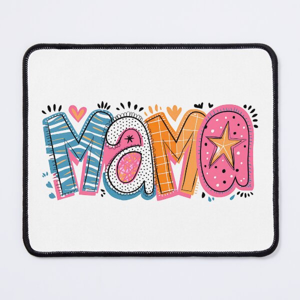 Item preview, Groovy Retro Mama - Colorful Leopard Floral Doodle Typography designed and sold by Krasnovaovaova.