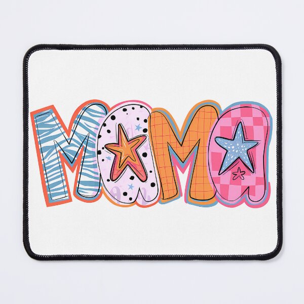 Item preview, Groovy Retro Mama - Colorful Leopard Floral Doodle Typography designed and sold by Krasnovaovaova.