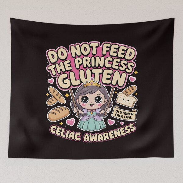 Item preview, Do Not Feed The Princess Gluten – Funny Gluten Free Shirt for Celiac Disease Awareness designed and sold by Redgiant87x.