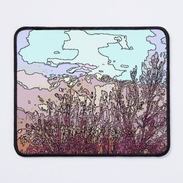 Item preview, Mountains Through Trees Draw colorful photo abstract design designed and sold by SmashingDeals.