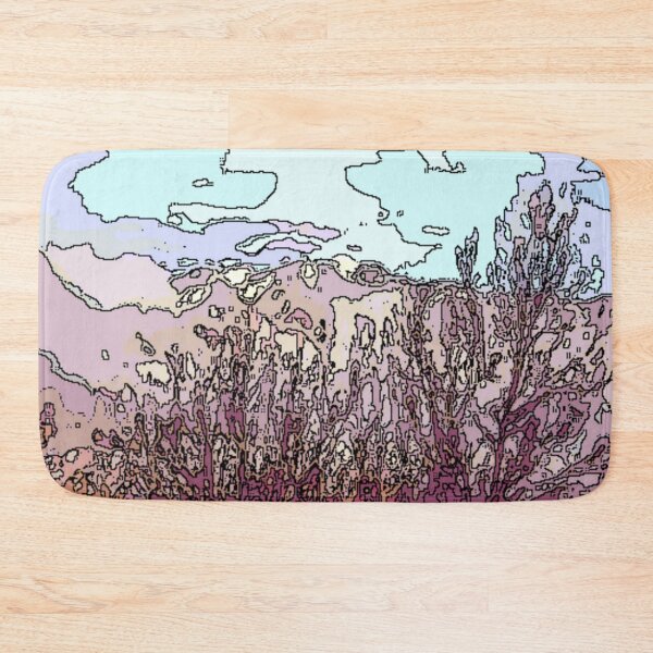 Item preview, Mountains Through Trees Draw colorful photo abstract design designed and sold by SmashingDeals.