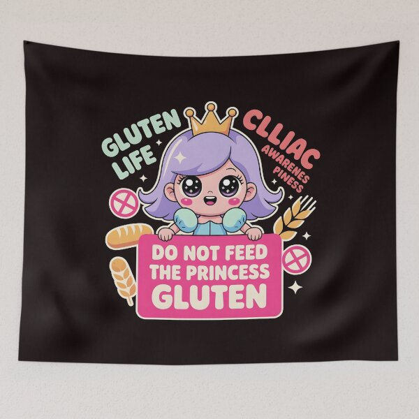 Item preview, Do Not Feed The Princess Gluten – Gluten Free Humor for Gluten Intolerance designed and sold by Redgiant87x.