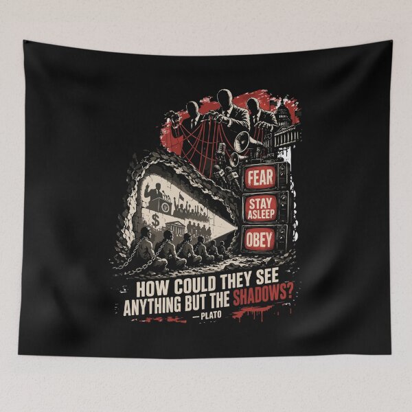 Item preview, Plato’s Cave Political Manipulation v3 designed and sold by storelibertys.
