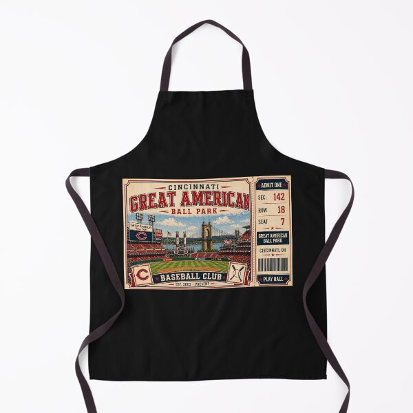 Item preview, Great American Ballpark Cincinnati Vintage Baseball Shirt, Retro Ballpark Badge, Old Stadium Tee designed and sold by GhostDawgs.