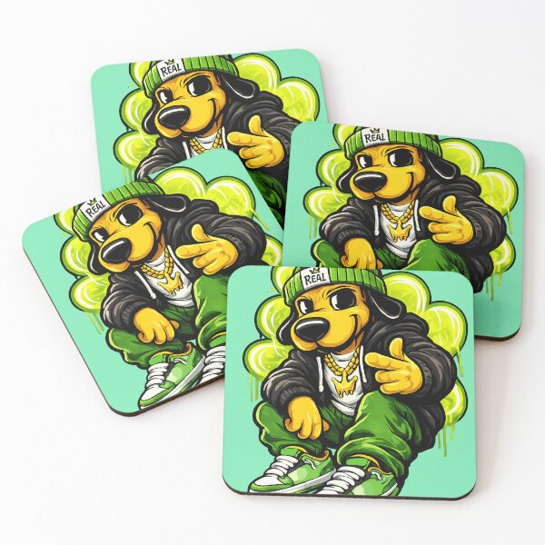 Item preview, Streetwear Green Dog Sitting designed and sold by HOPPER420.