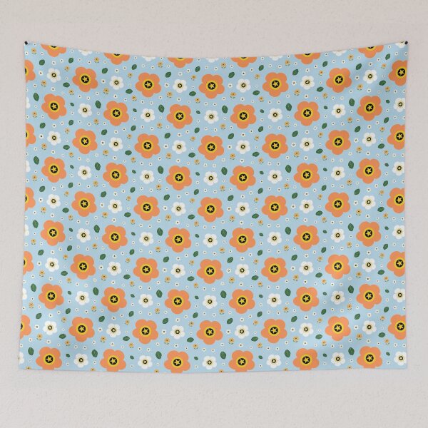 Item preview, Pattern flowery sky  designed and sold by janine-ilustra.
