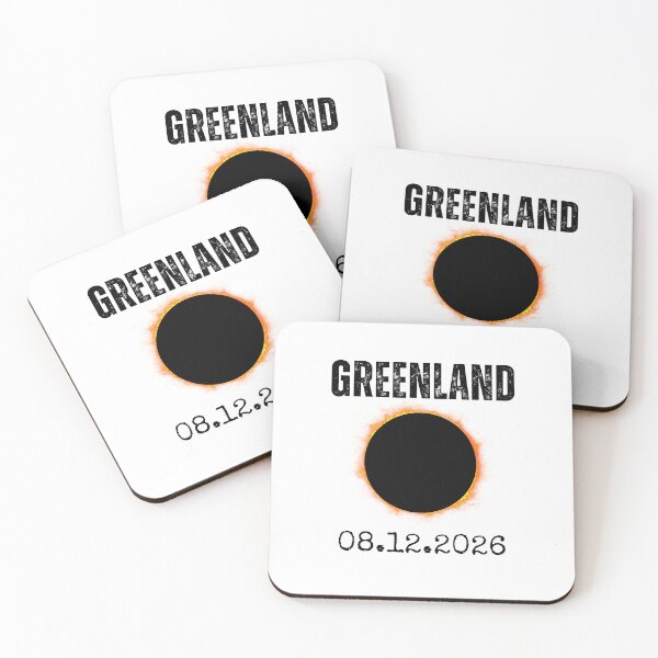 Item preview, Greenland 2026 Glowing Ring Celestial Event Date designed and sold by snowry.