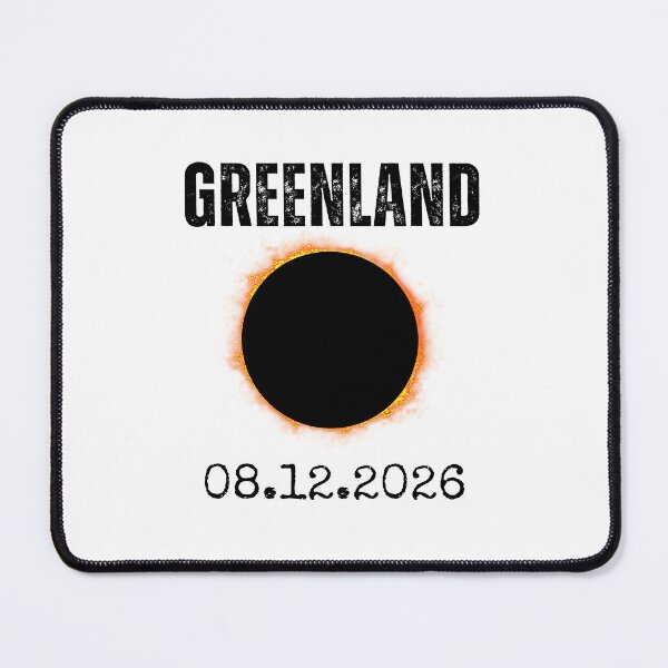 Item preview, Greenland 2026 Glowing Ring Celestial Event Date designed and sold by snowry.