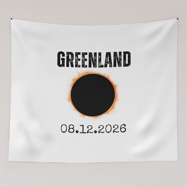 Item preview, Greenland 2026 Glowing Ring Celestial Event Date designed and sold by snowry.