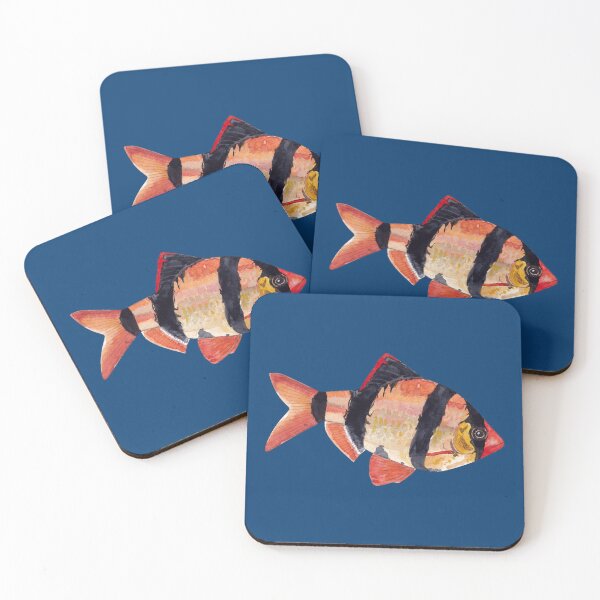 Item preview, TIGER BARB FISH-Puntius tetrazone designed and sold by BEATRIZ ABAITUA.